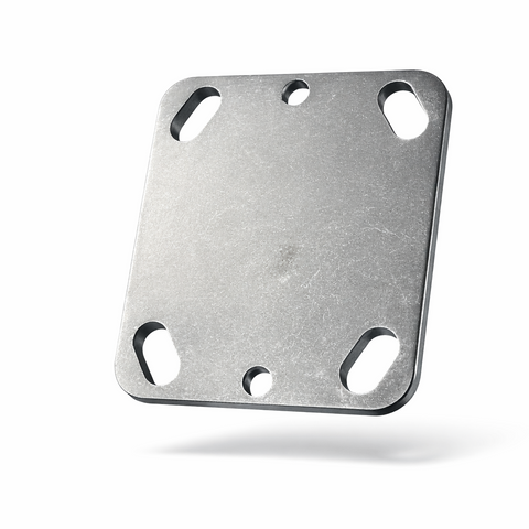 Heavy-Duty Caster Plate – Zinc or Plain Steel