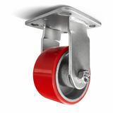 66 Series Polyurethane on Cast-Iron Casters