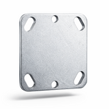 Heavy-Duty Caster Plate – Zinc or Plain Steel